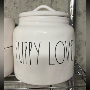 Rae Dunn PUPPY LOVE canister